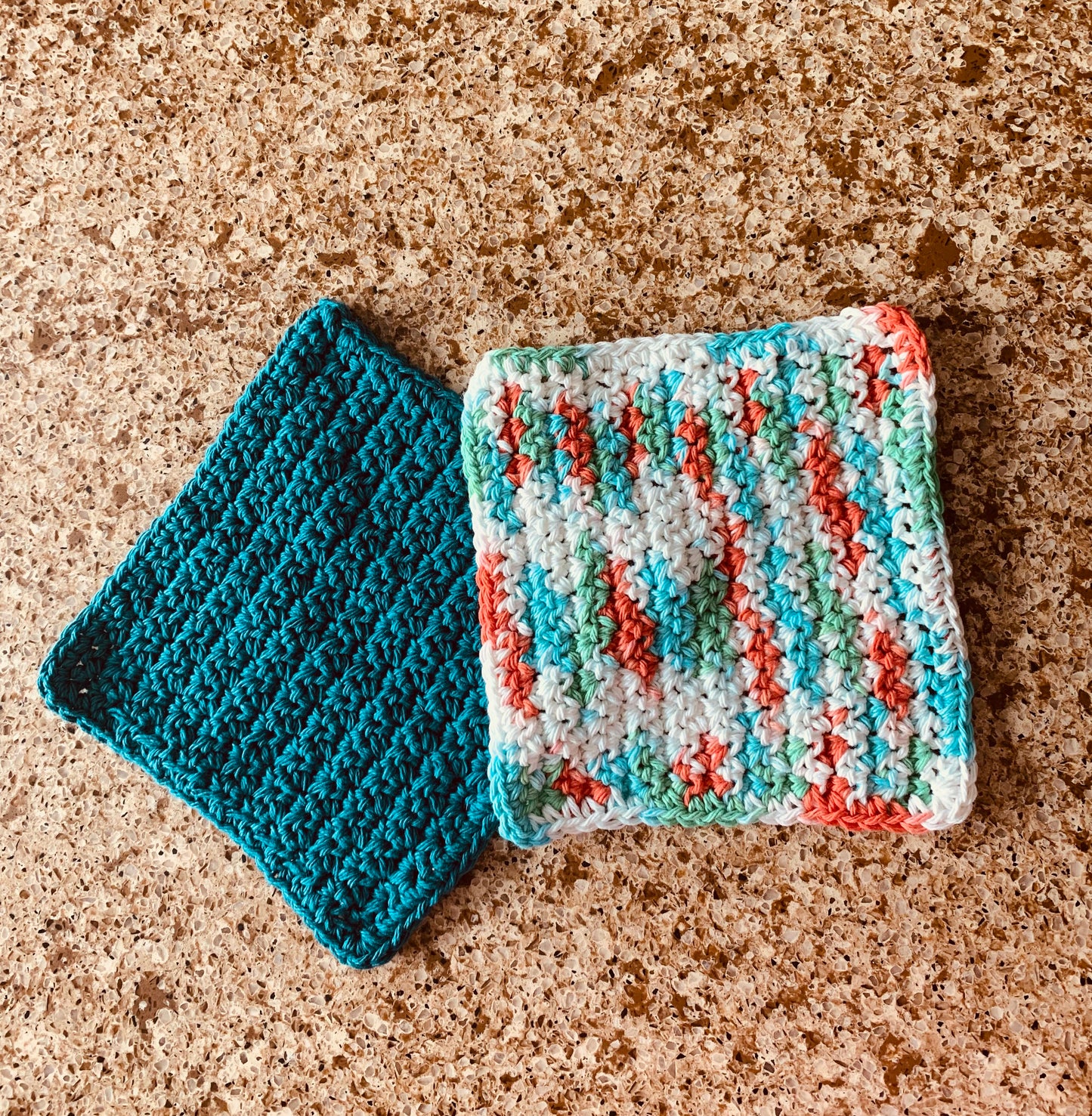 Handmade Crocheted Cotton Washcloths