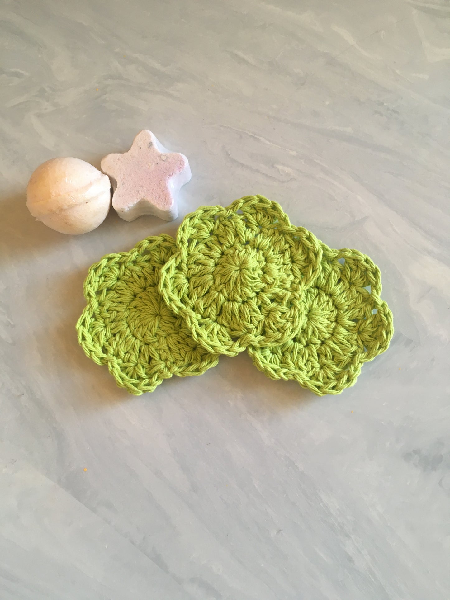 Handmade Cotton Face Scrubbies (3 pack)