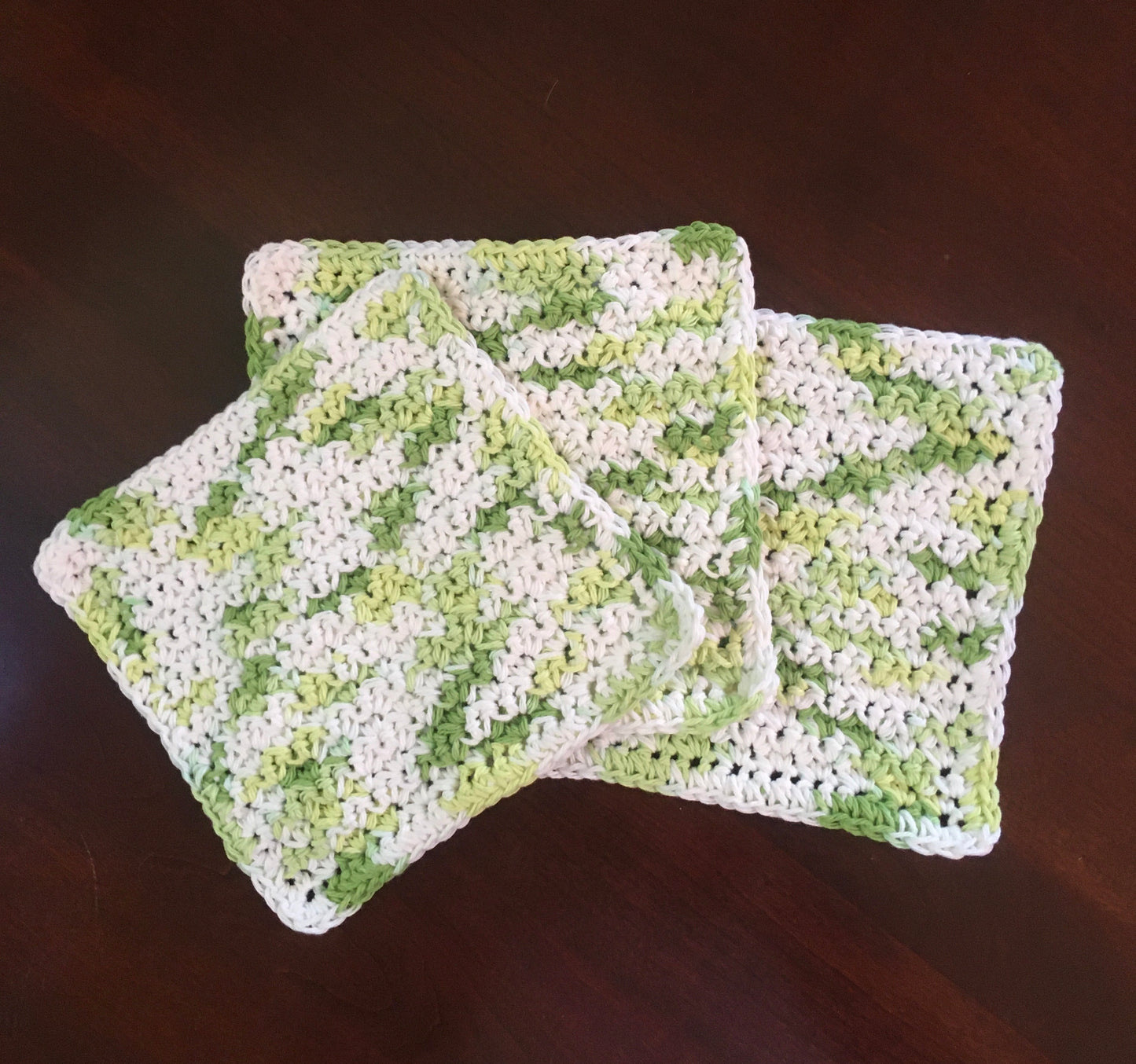 Handmade Crocheted Cotton Washcloths