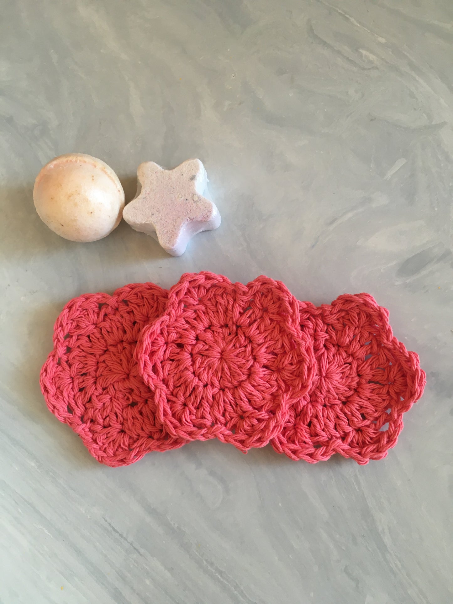 Handmade Cotton Face Scrubbies (3 pack)