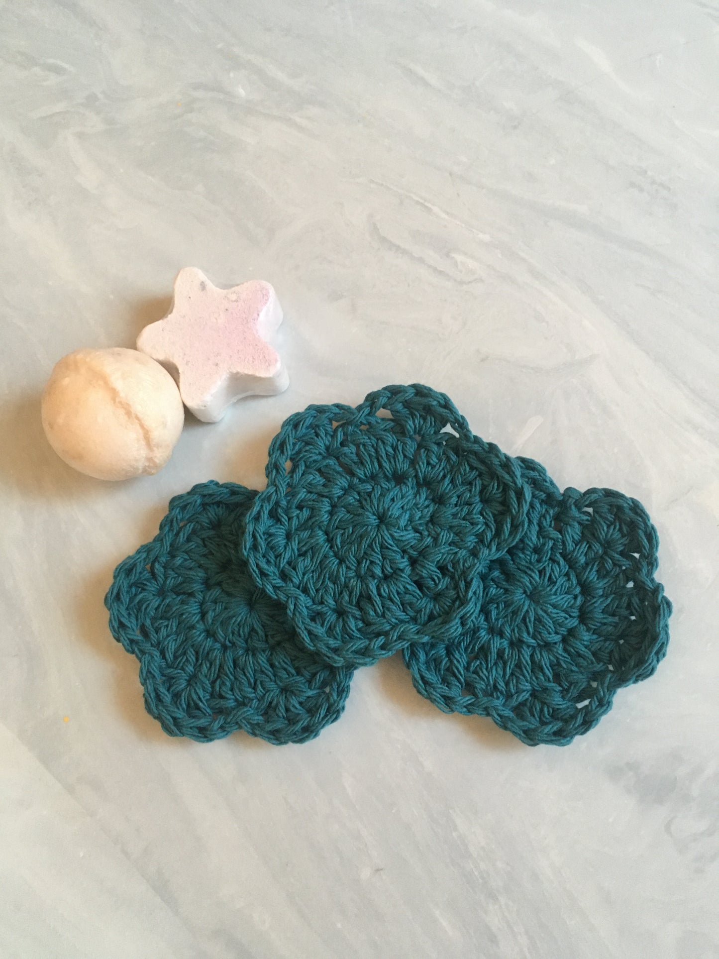 Handmade Cotton Face Scrubbies (3 pack)